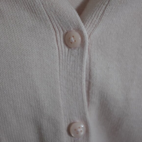 COPY - Children's place Girls pink cardigan with faux pearl neckline collar Pin… - Picture 6 of 9